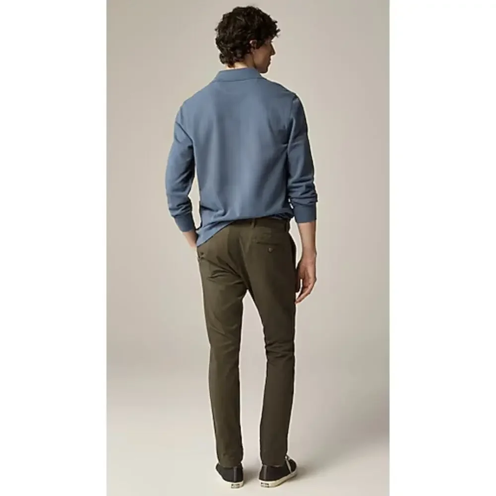 J.Crew 250 Skinny Fit Core Stretch Chino Pants Mens W30 L32 Greenish Brown AB613